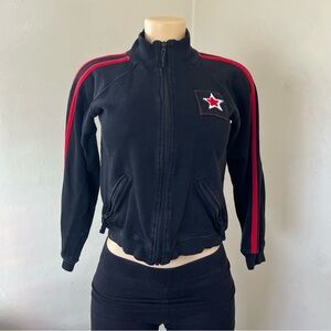 Rave Black & Red Quarter Zip Jacket